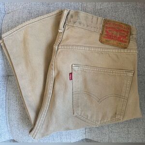 Levi's Men’s Tan Straight Jeans 32x36